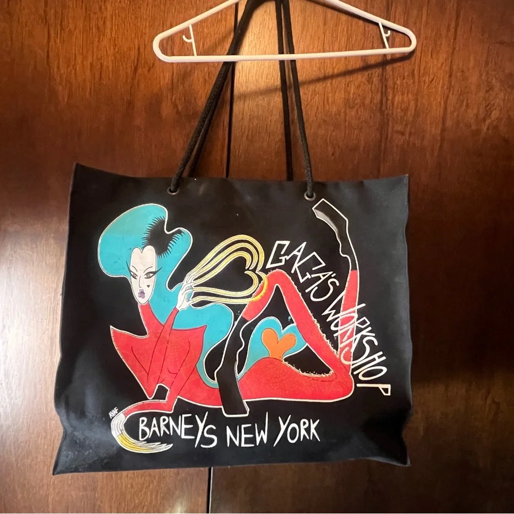 Lady Gaga Barneys New York Canvas Artist Tote Bag - Picture 1 of 5